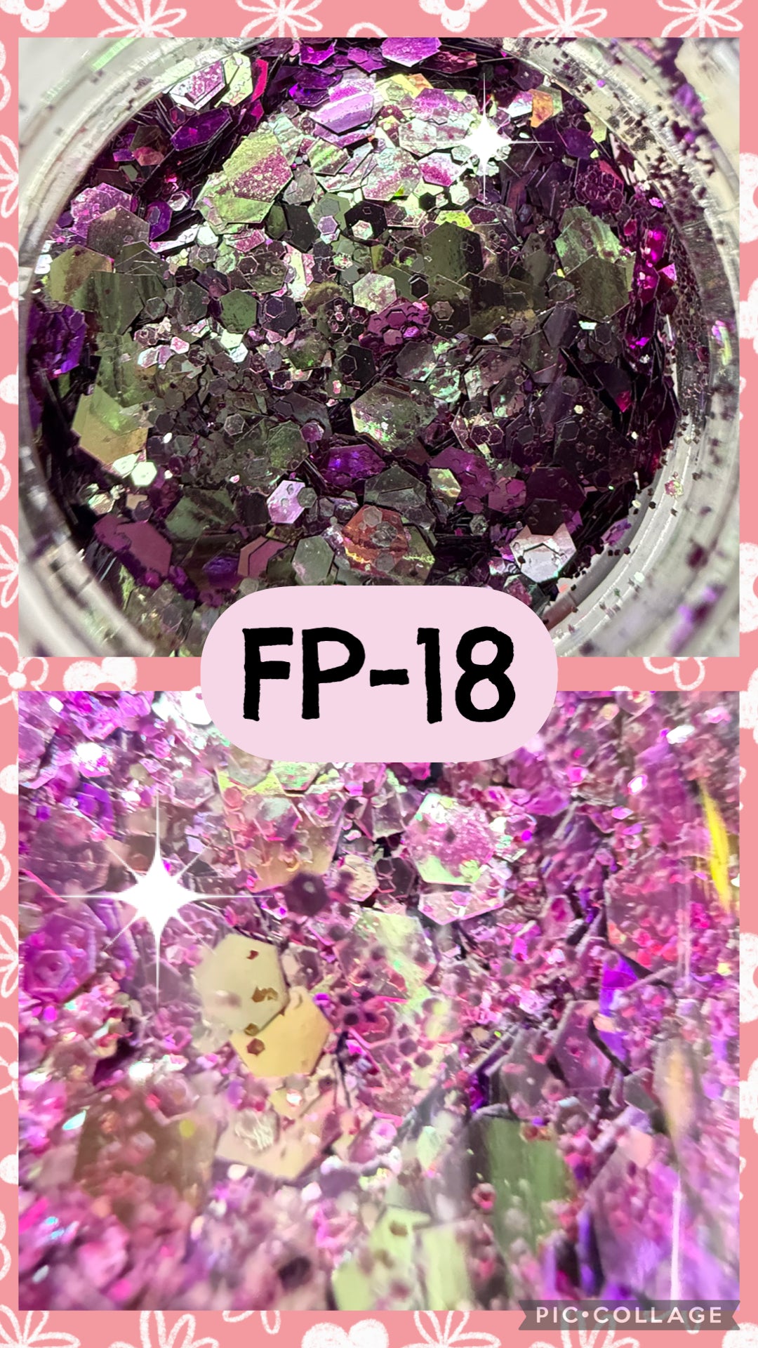 FP1-FP38 GLITTER COLORS