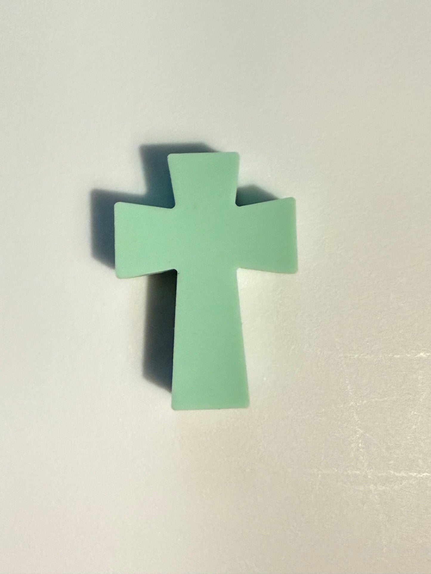 F/R18- (1)PC 1.2" Choose your color- Cross Focal Bead for DIY Keychains, Wristlets, Cup Charms, Car Charms ETC
