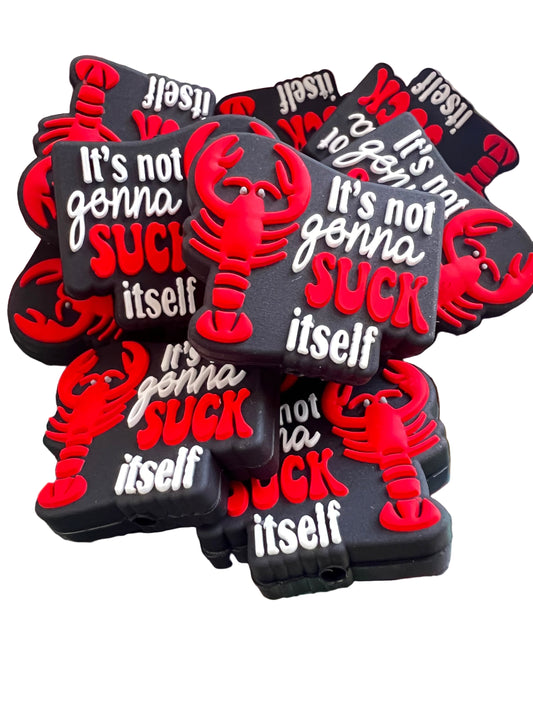 (1)PC- It's not going to s**k itself LOBSTER Silicone Focal Bead image 0