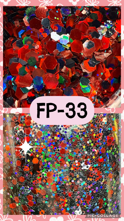 FP1-FP38 GLITTER COLORS