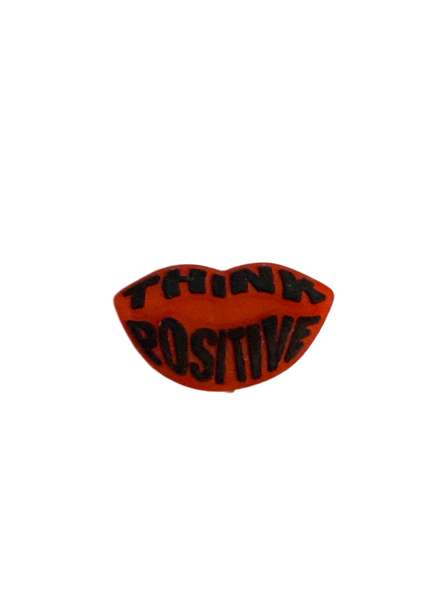 F/Q90 (1)PC 1" Think Positive Red Lips Focal Bead for DIY Keychains, Wristlets, Cup Charms, Car Charms ETC