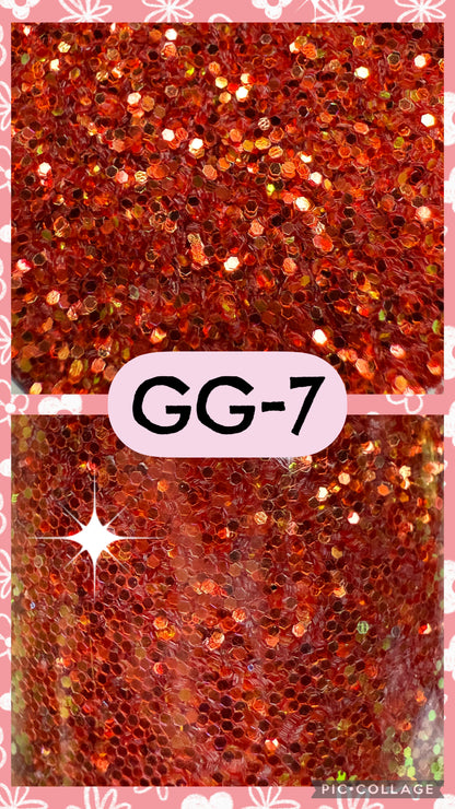 GG1-GG12 GLITTER COLORS