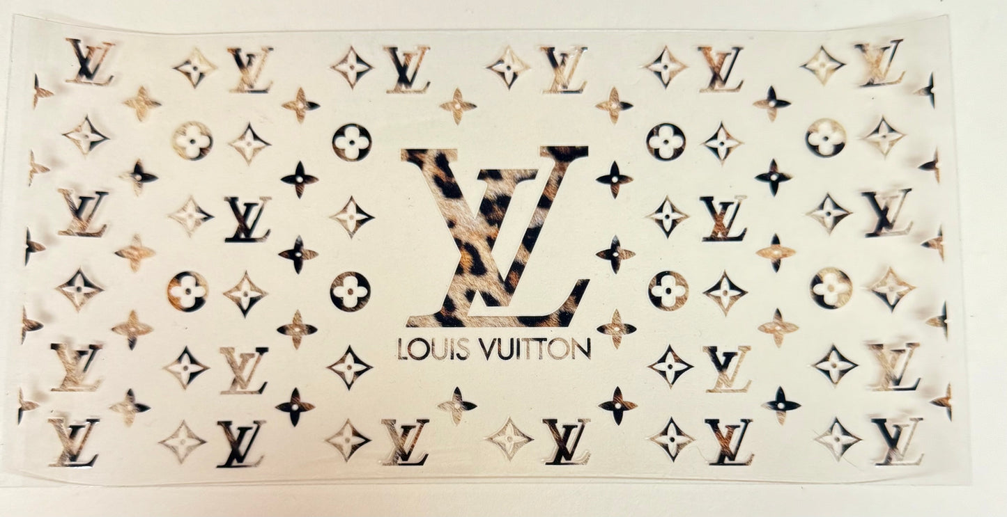 C527- (1PC) LV FASHION 16OZ UV DTF Transfer Wrap/Sticker for Cup/Tumbler