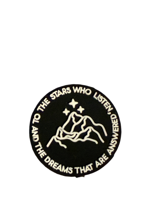 F/Q69 (1)PC 1.1" To the stars who listen, and the dreams that are answered Focal Bead for DIY Keychains, Wristlets, Cup Charms, Car Charms ETC
