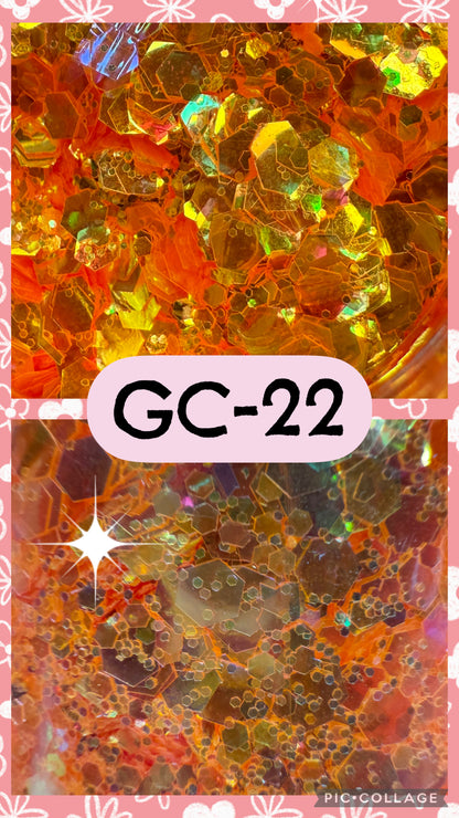 GC3-GC34 GLITTER COLORS