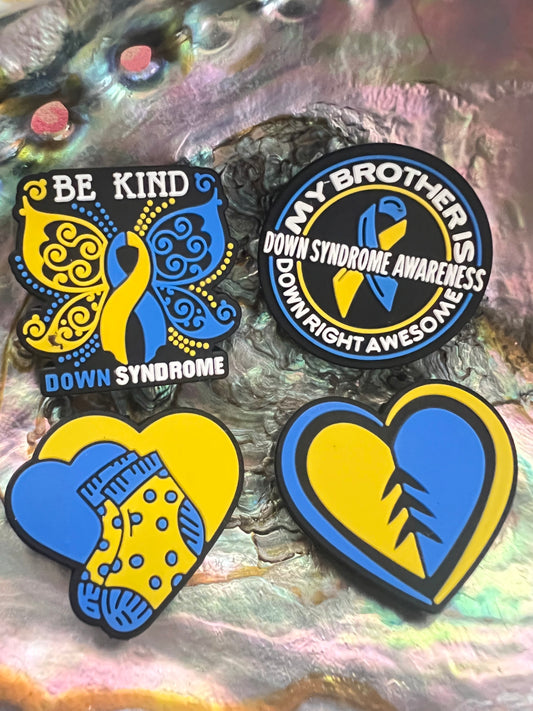 (1)PC- Choose Your Style- Down Syndrome Awareness Focal Bead image 0