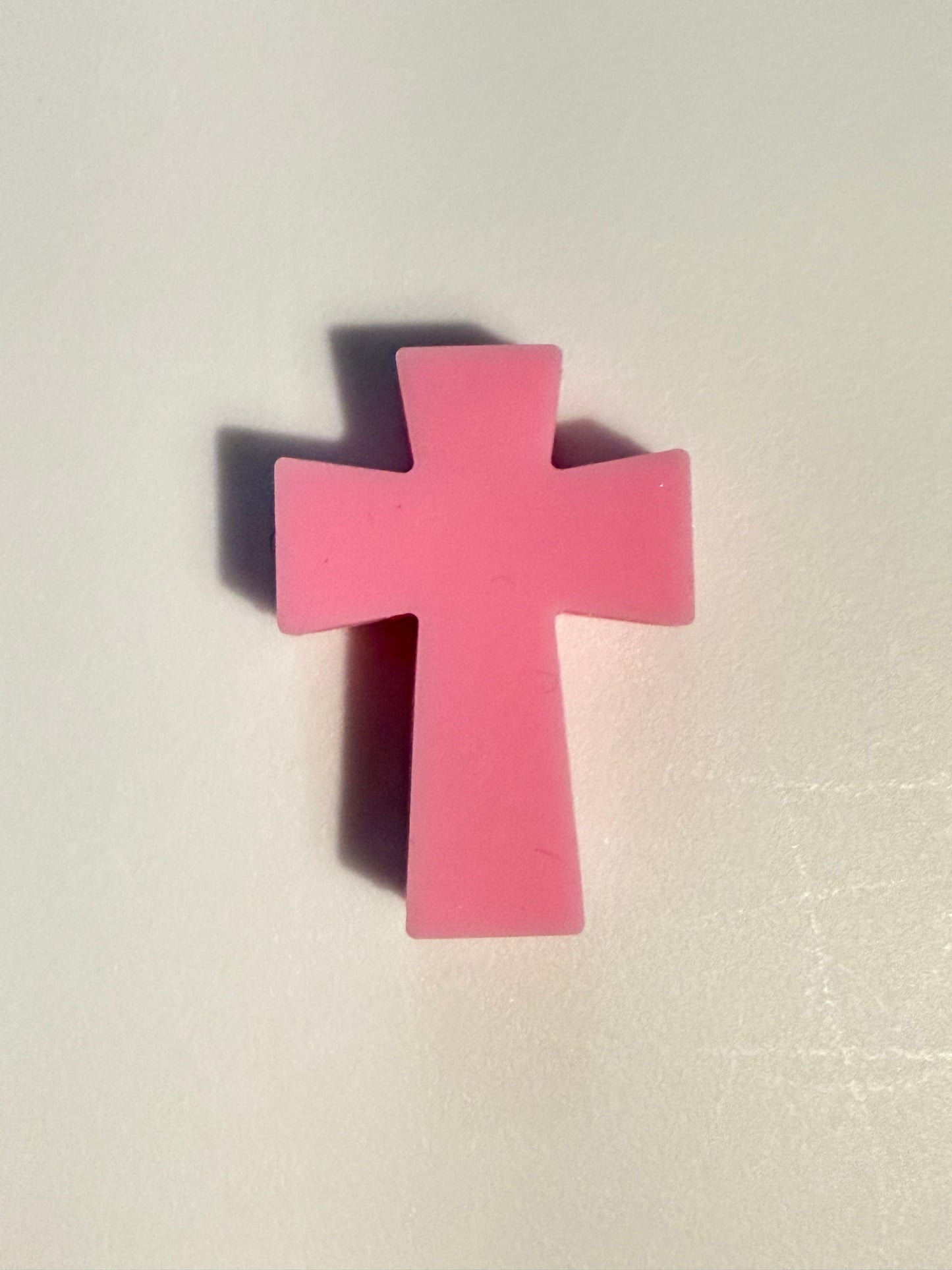 F/R18- (1)PC 1.2" Choose your color- Cross Focal Bead for DIY Keychains, Wristlets, Cup Charms, Car Charms ETC