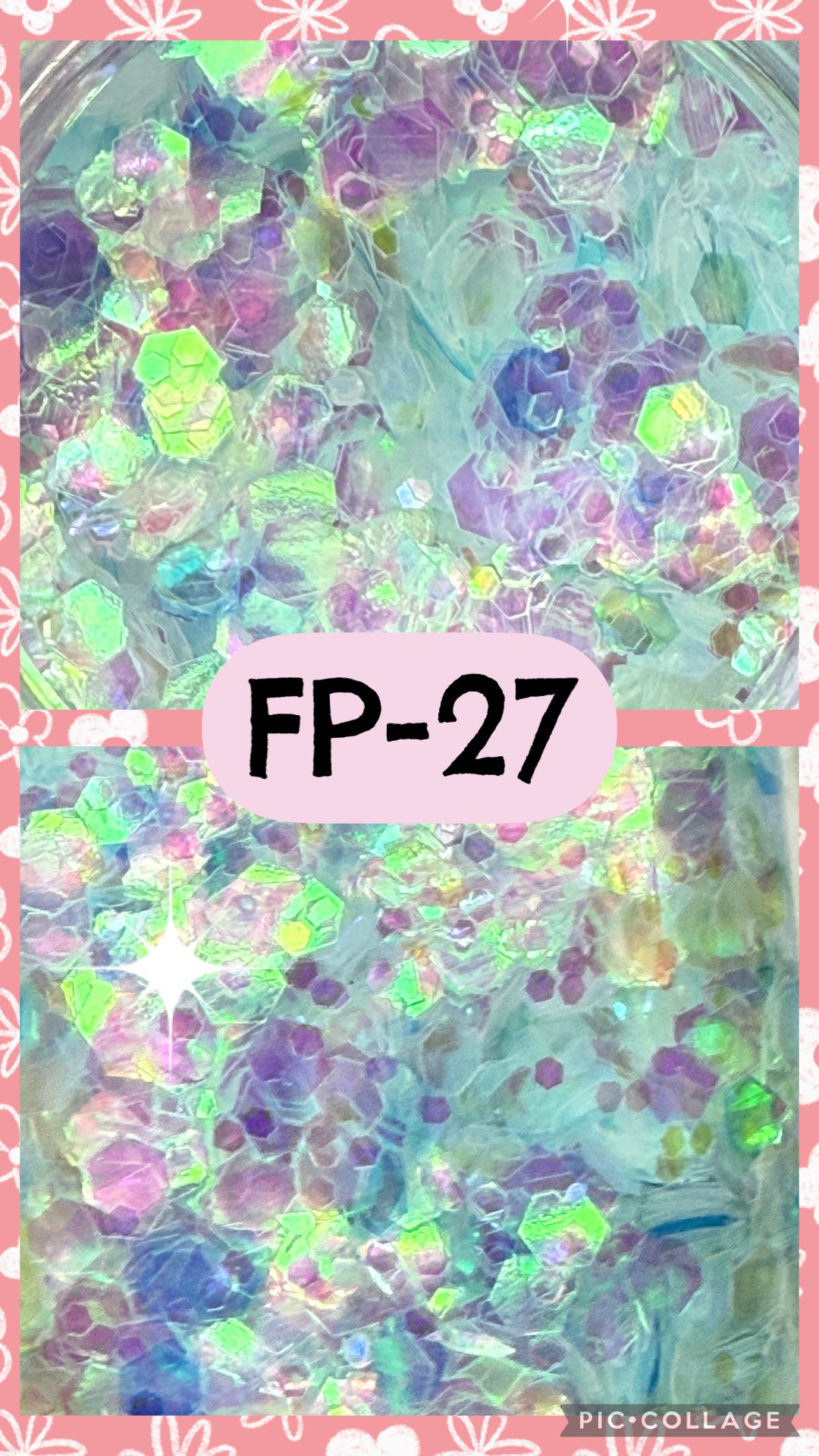 FP1-FP38 GLITTER COLORS