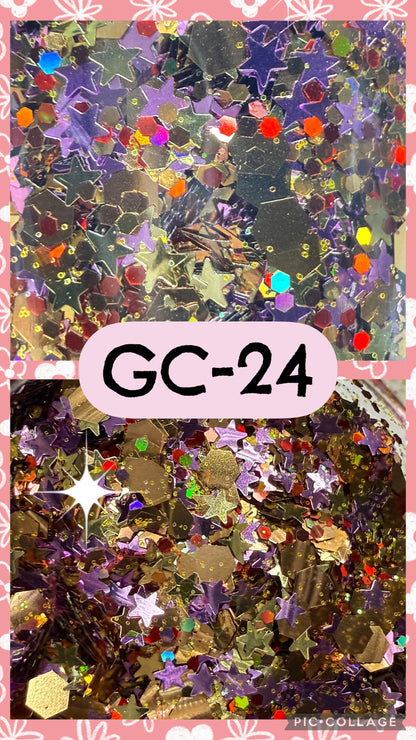 GC3-GC34 GLITTER COLORS