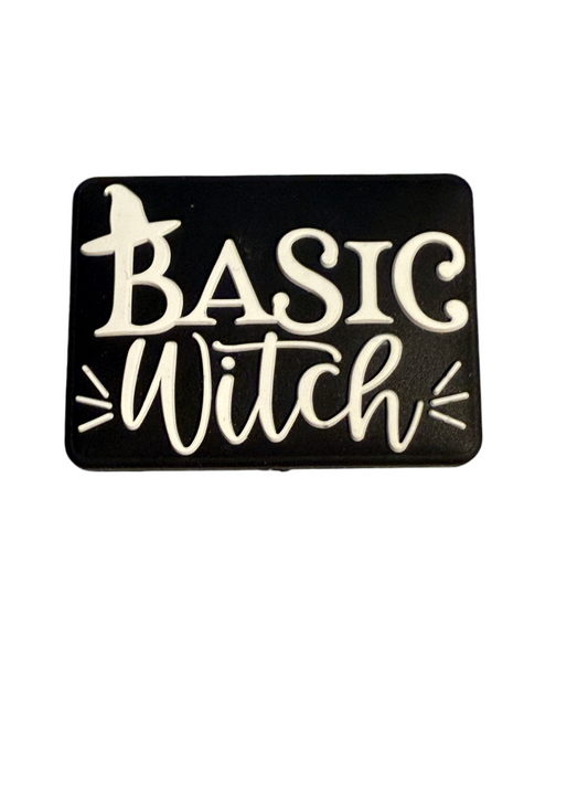 F/HAL5 (1)PC 1.2" Basic Witch W/Hat Focal Bead for DIY Keychains, Wristlets, Cup Charms, Car Charms ETC