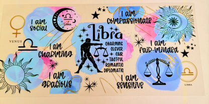 C421- HOROSCOPE- (1PC) 16OZ UV DTF Transfer Wrap/Sticker for Cup/Tumbler