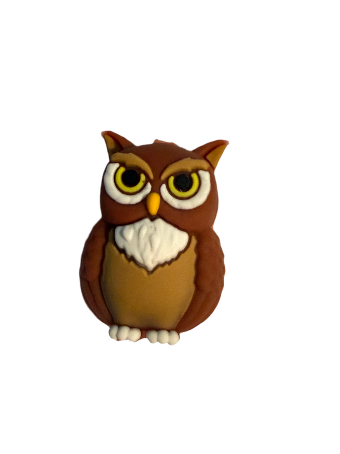 F/A41- (1)PC 1" 3D Sitting Owl Focal Bead for DIY Keychains, Wristlets, Cup Charms, Car Charms ETC