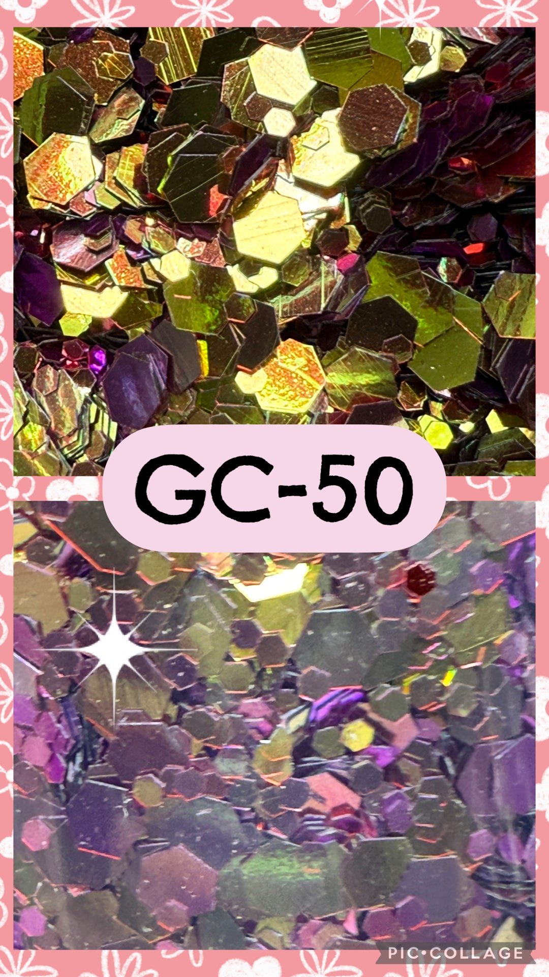 GC36-GC53 GLITTER COLORS