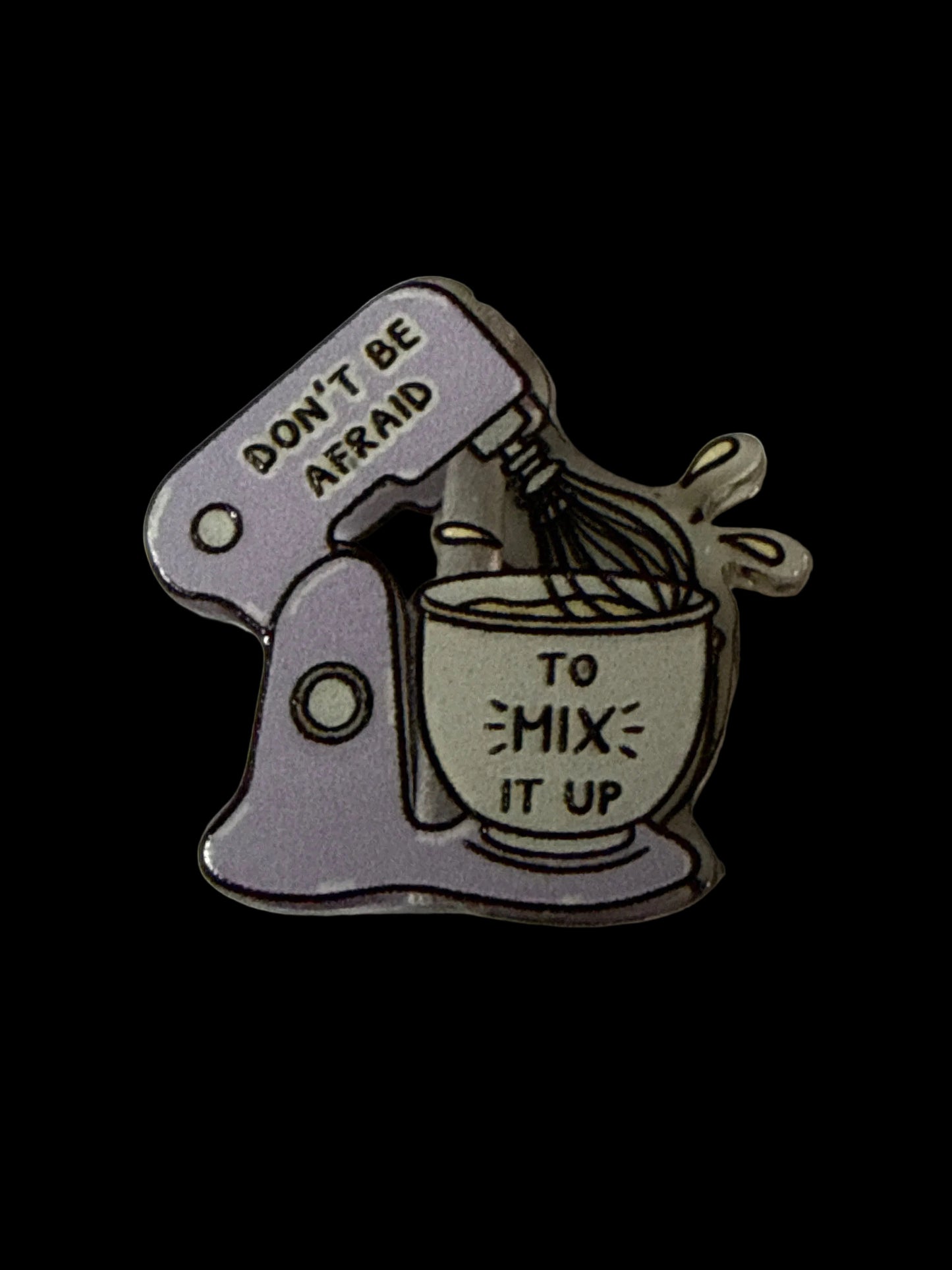 F/ACR8- (1)PC 1" Don’t be afraid to mix it up Baking Acrylic Focal Bead for DIY Pens, Keychains, Wristlets, Cup Charms, Car Charms ETC