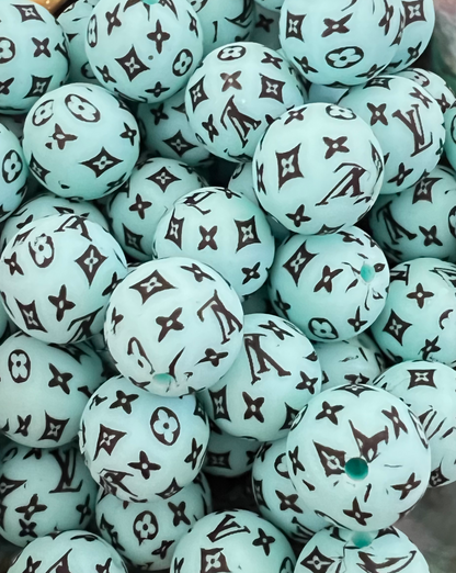 (1)PC- Choose Your Design, Colors, Round Silicone Beads image 6