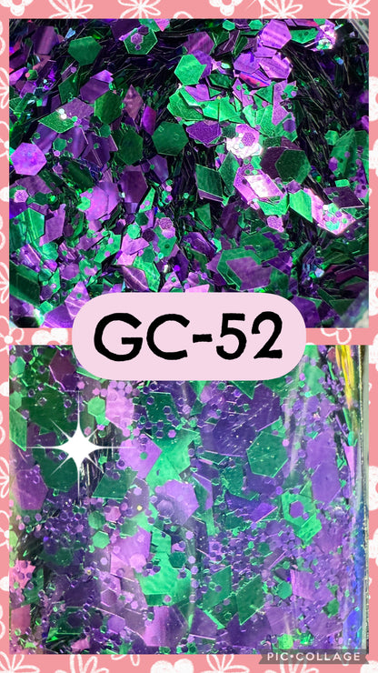 GC36-GC53 GLITTER COLORS