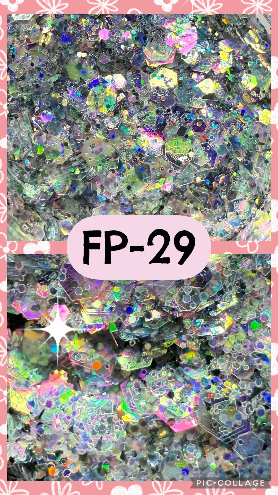 FP1-FP38 GLITTER COLORS