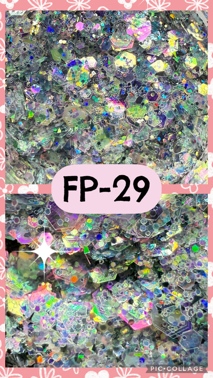 FP1-FP38 GLITTER COLORS