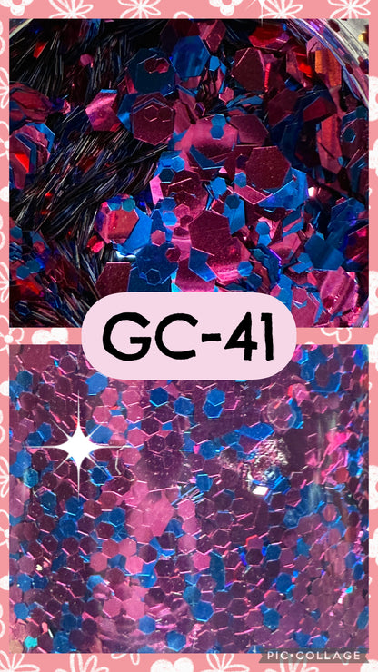 GC36-GC53 GLITTER COLORS