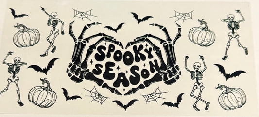 C470- (1PC) SPOOKY SEASON 16OZ UV DTF Transfer Wrap/Sticker for Cup/Tumbler