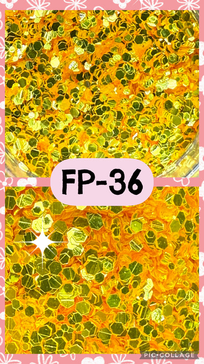 FP1-FP38 GLITTER COLORS