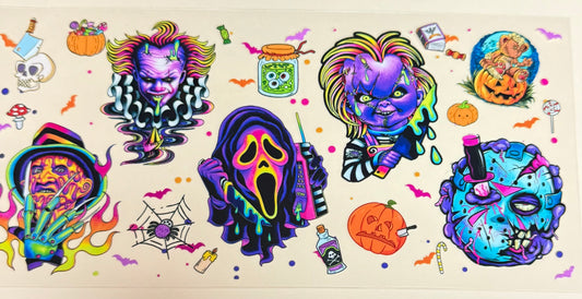C471- (1PC) HALLOWEEN 16OZ UV DTF Transfer Wrap/Sticker for Cup/Tumbler