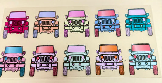 C334- (1PC) JEEPS 16OZ UV DTF Transfer Wrap/Sticker for Cup/Tumbler