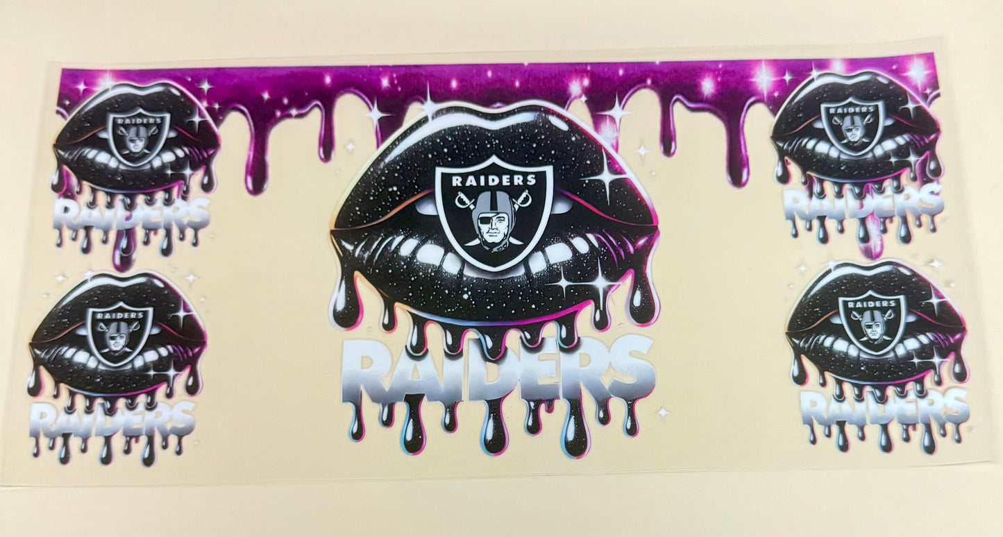 C338- (1PC) RAIDERS 16OZ UV DTF Transfer Wrap/Sticker for Cup/Tumbler