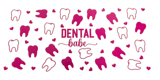 C277- (1PC) DENTAL BABE 16OZ UV DTF Transfer Wrap/Sticker for Cup/Tumbler