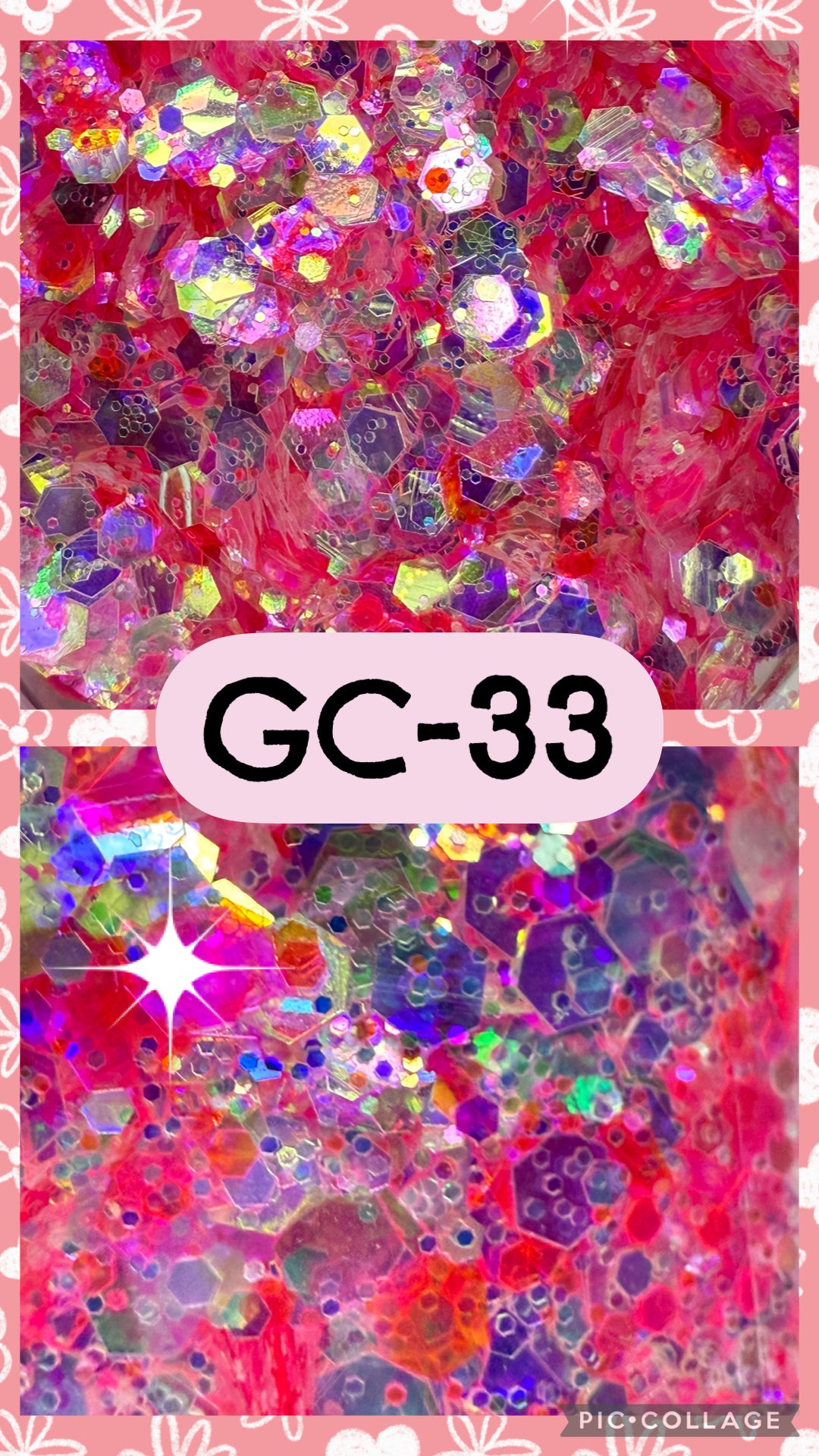 GC3-GC34 GLITTER COLORS