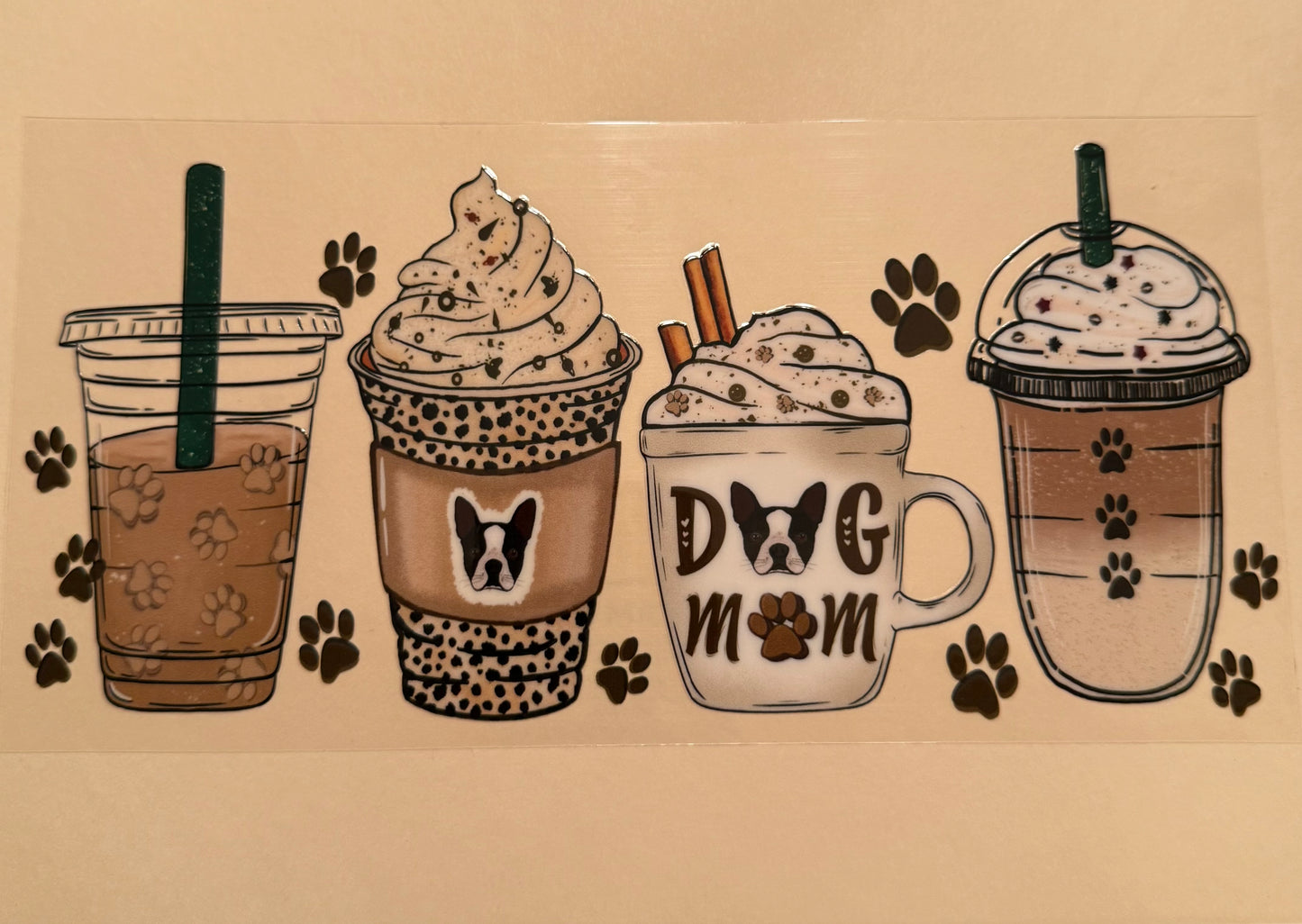 C234- (1PC) 16OZ UV DTF Transfer Wrap/Sticker for Cup/Tumbler