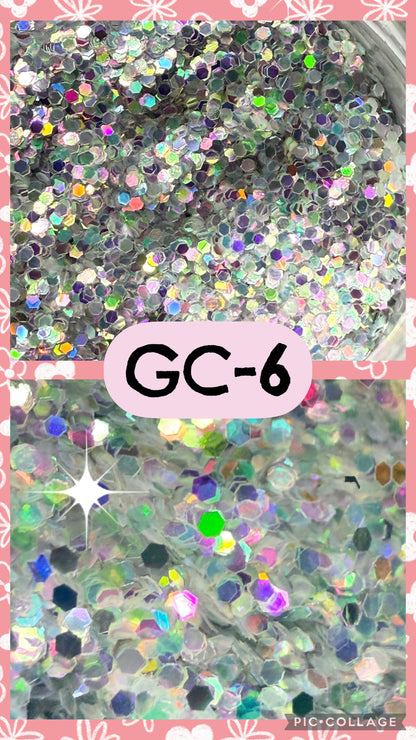GC3-GC34 GLITTER COLORS