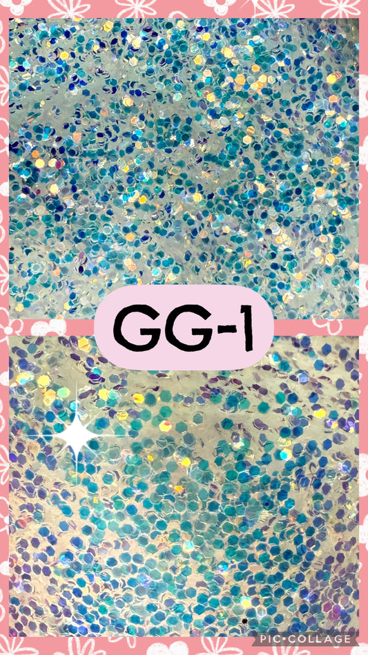 GG1-GG12 GLITTER COLORS