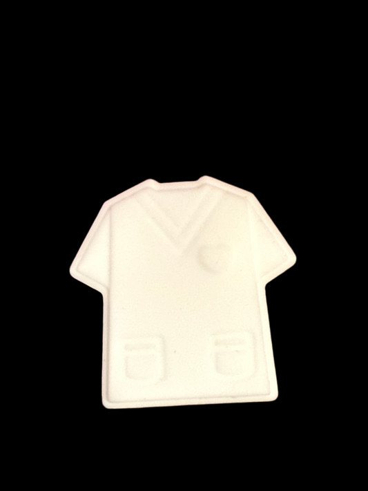 F/C23- (1)PC 1" White Medical Coat Focal Bead for DIY Keychains, Wristlets, Cup Charms, Car Charms ETC