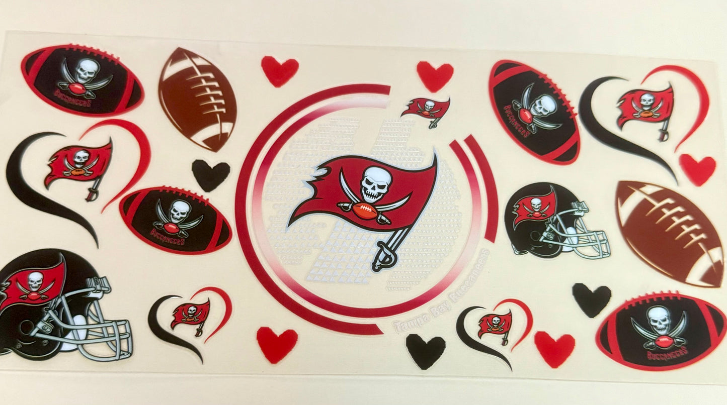 C303- (1PC) BUCCANEERS 16OZ UV DTF Transfer Wrap/Sticker for Cup/Tumbler