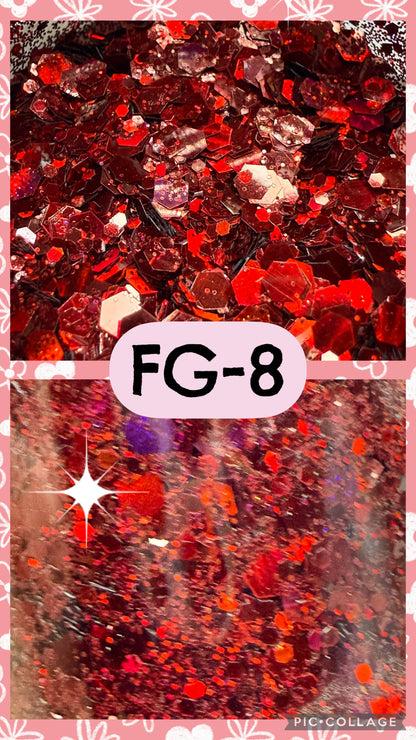 FG2-FG14 GLITTER COLORS