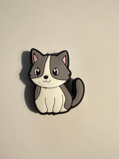F/A30- (1)PC 1.2" Choose your color- Cat Focal Bead for DIY Keychains, Wristlets, Cup Charms, Car Charms ETC