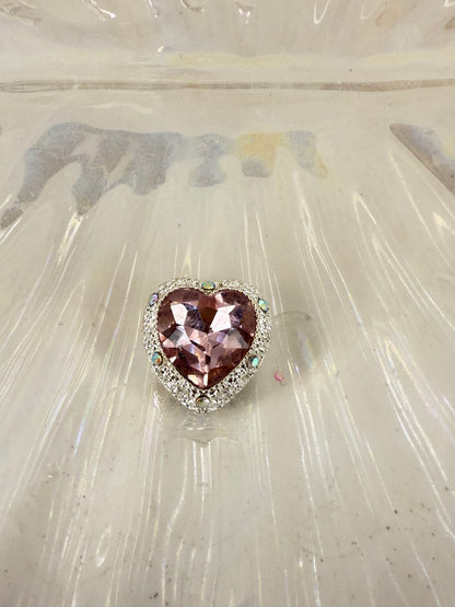 R97- (1PC) CHOOSE YOUR COLOR- High Quality ALLOY 19mm Heart Fancy Rhinestone Gemstone Sparkle Crystal Elegant Beads for DIY