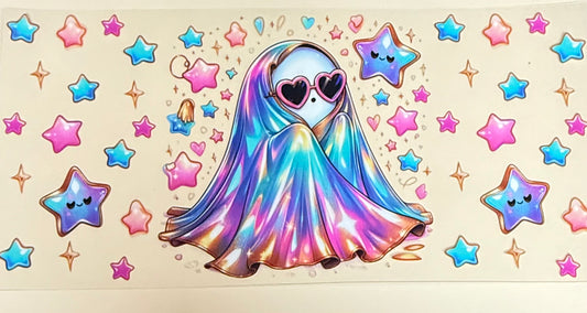 C486- (1PC) GHOST 16OZ UV DTF Transfer Wrap/Sticker for Cup/Tumbler