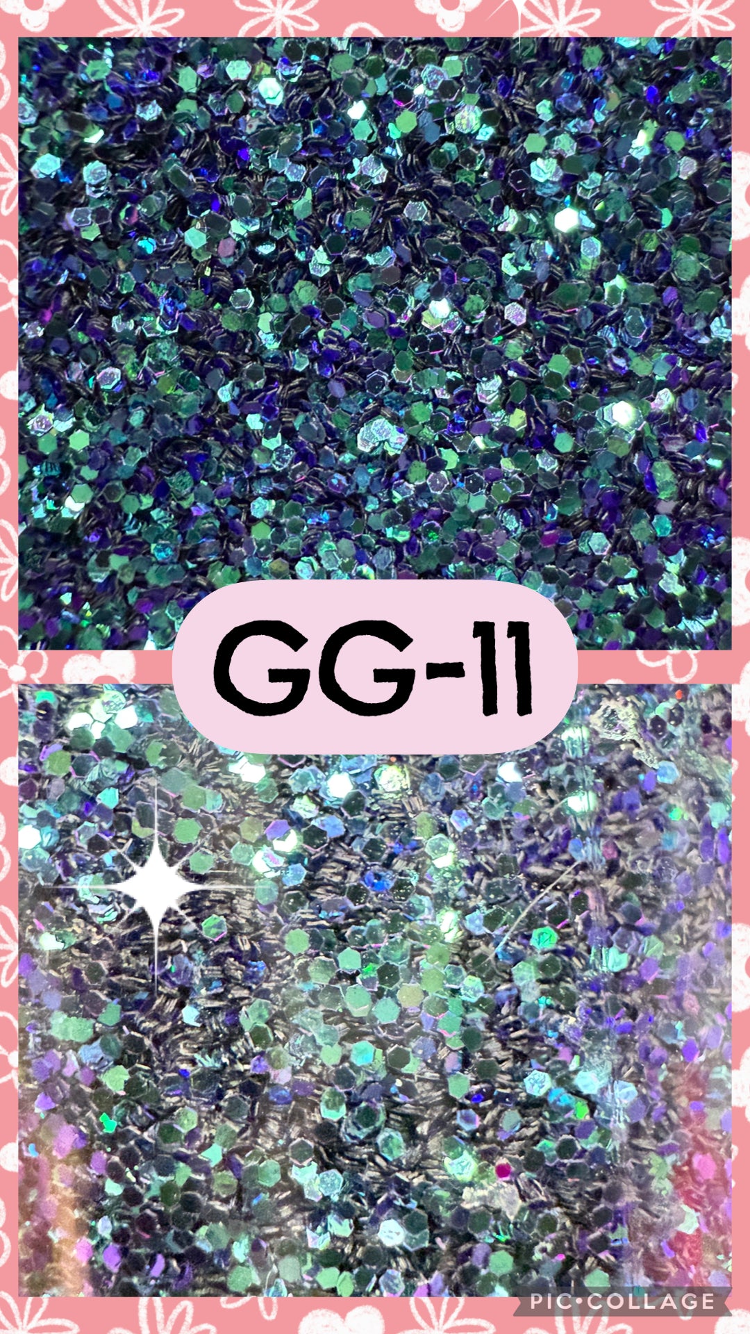 GG1-GG12 GLITTER COLORS