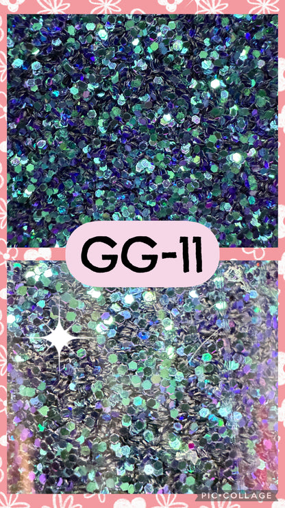 GG1-GG12 GLITTER COLORS
