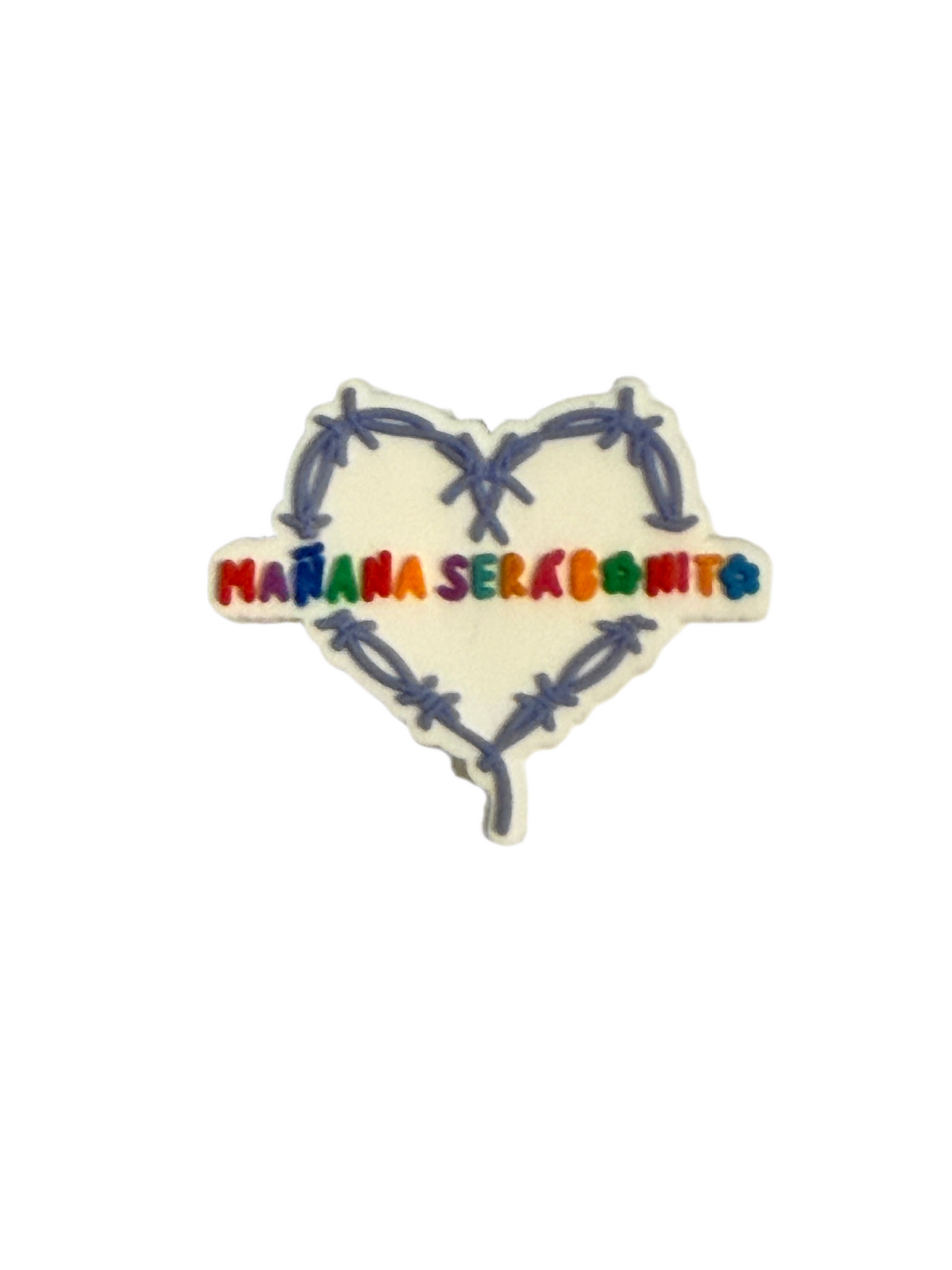 F/Q91 (1)PC 1" Manana Sera Bonito Heart Focal Bead for DIY Keychains, Wristlets, Cup Charms, Car Charms ETC