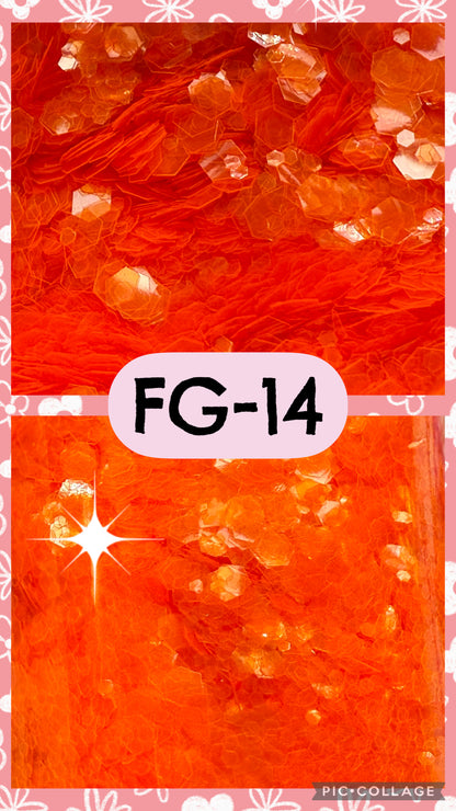 FG2-FG14 GLITTER COLORS