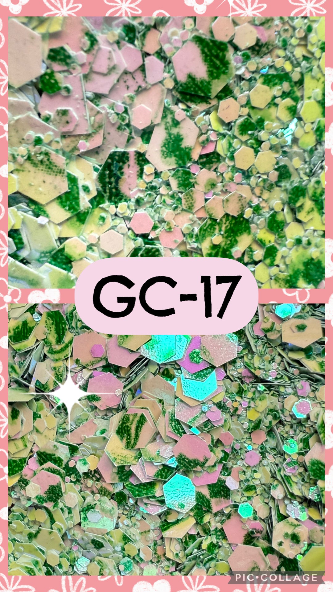 GC3-GC34 GLITTER COLORS