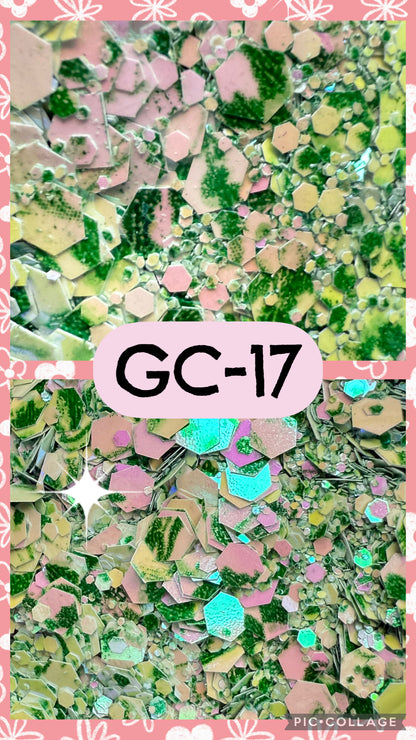 GC3-GC34 GLITTER COLORS
