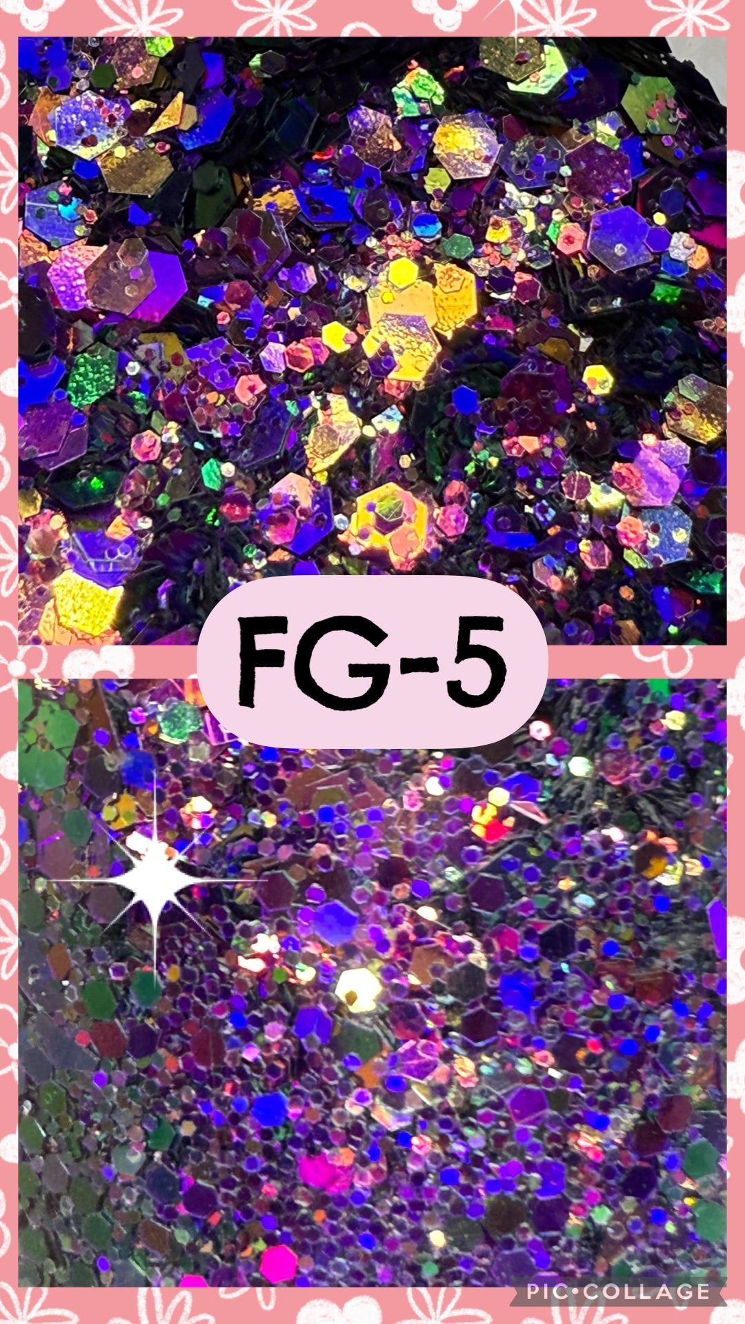 FG2-FG14 GLITTER COLORS