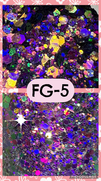 FG2-FG14 GLITTER COLORS