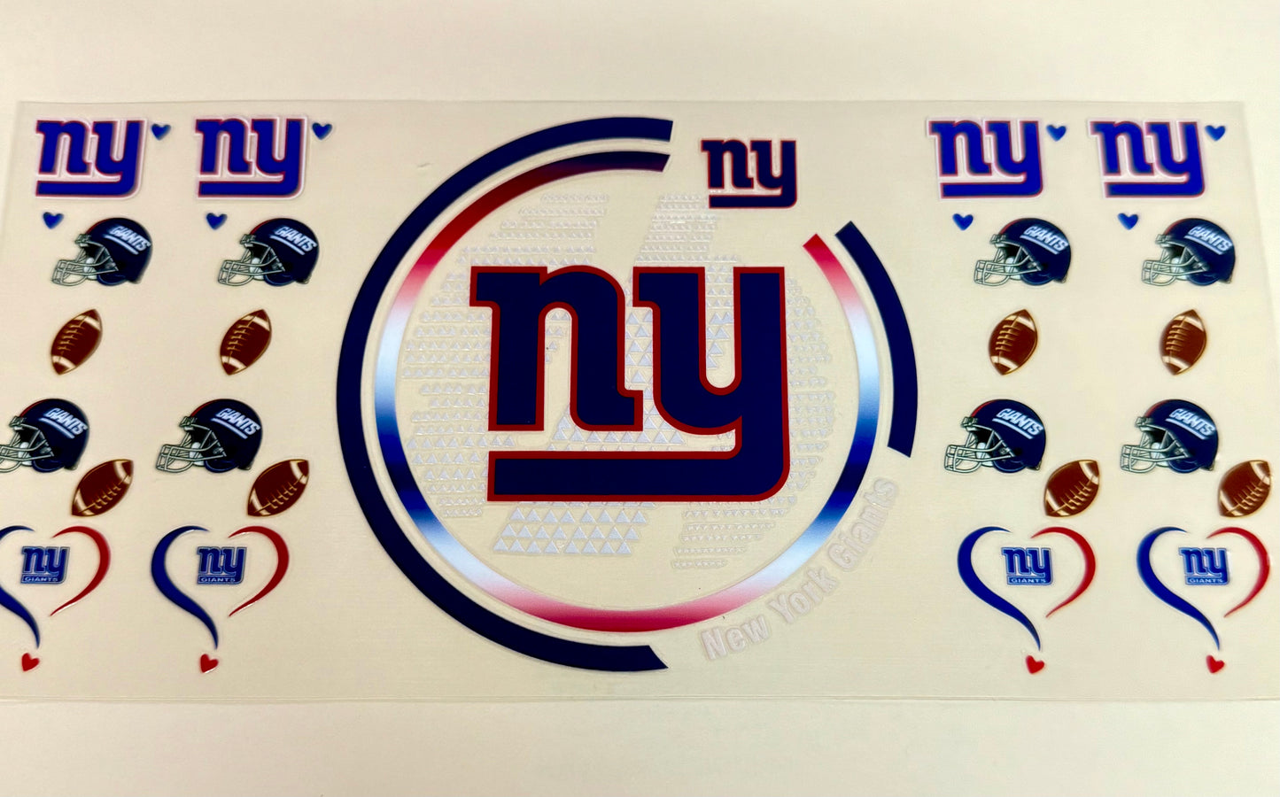 C315- (1PC) GIANTS 16OZ UV DTF Transfer Wrap/Sticker for Cup/Tumbler