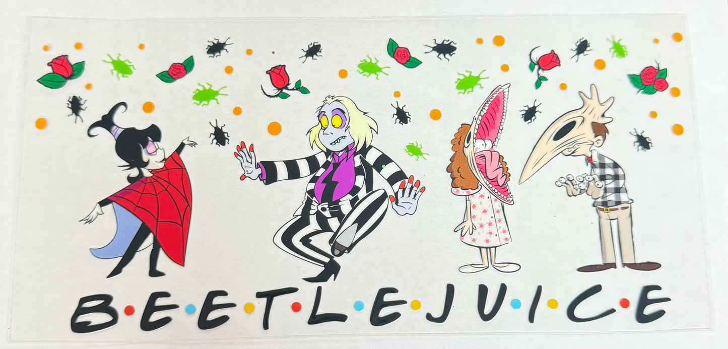 C593- (1PC) BEETLEJUICE 16OZ UV DTF Transfer Wrap/Sticker for Cup/Tumbler