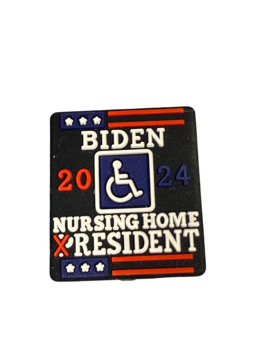 F/C61- (1)PC 1.1" B*DEN 2024 Nursing Home Resident Focal Bead for DIY Keychains, Wristlets, Cup Charms, Car Charms ETC